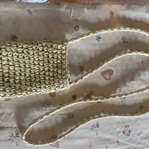 Handcrafted Tan Woven Crossbody Bag